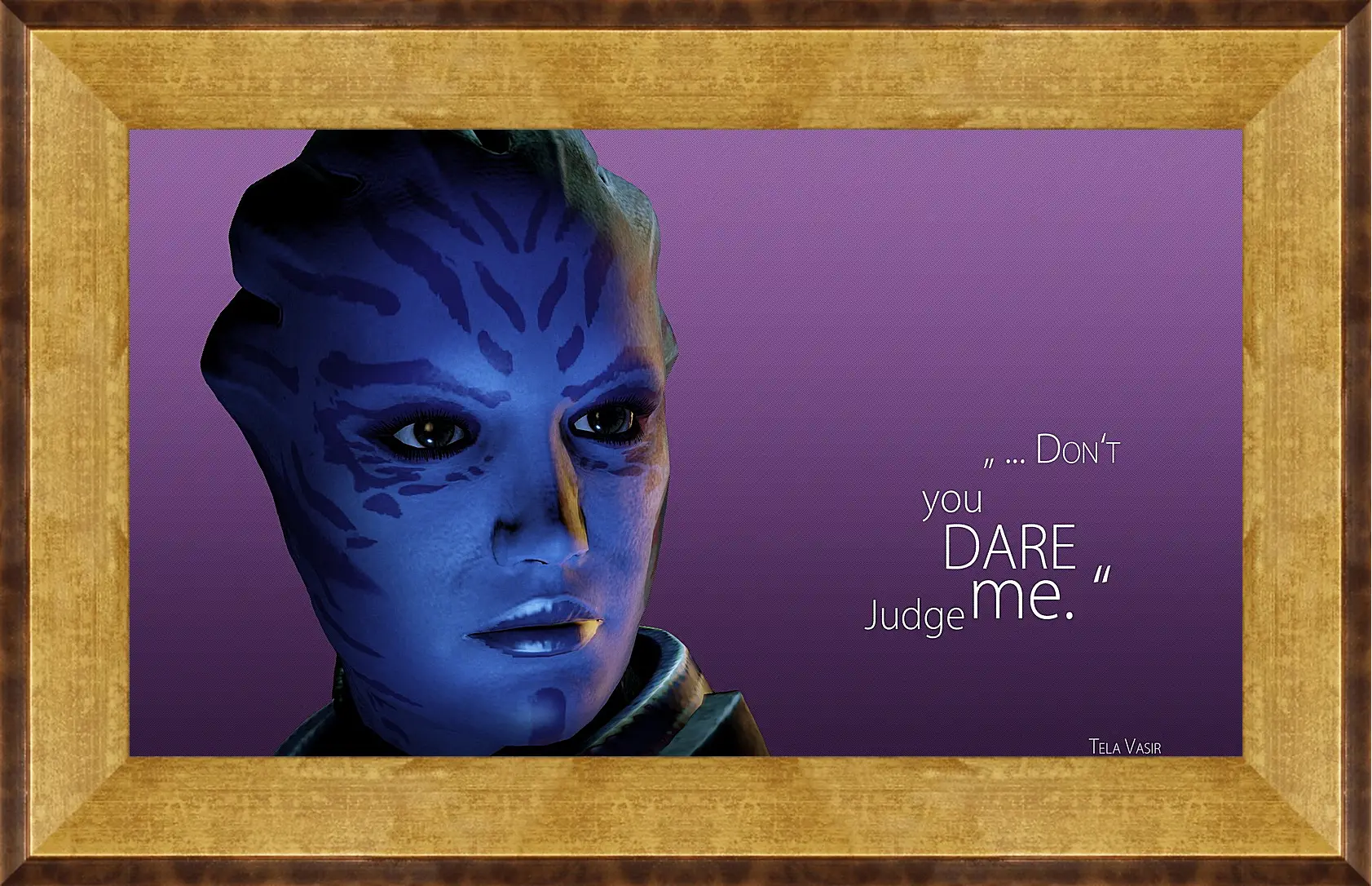 Картина в раме - mass effect 3, tela vasir, quote
