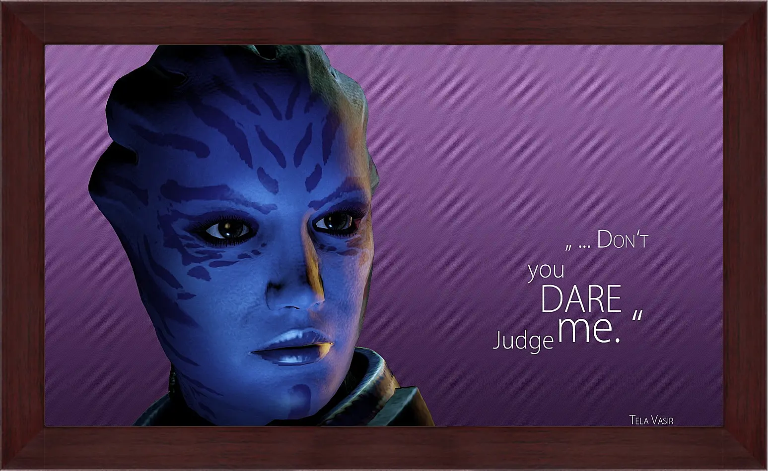 Картина в раме - mass effect 3, tela vasir, quote
