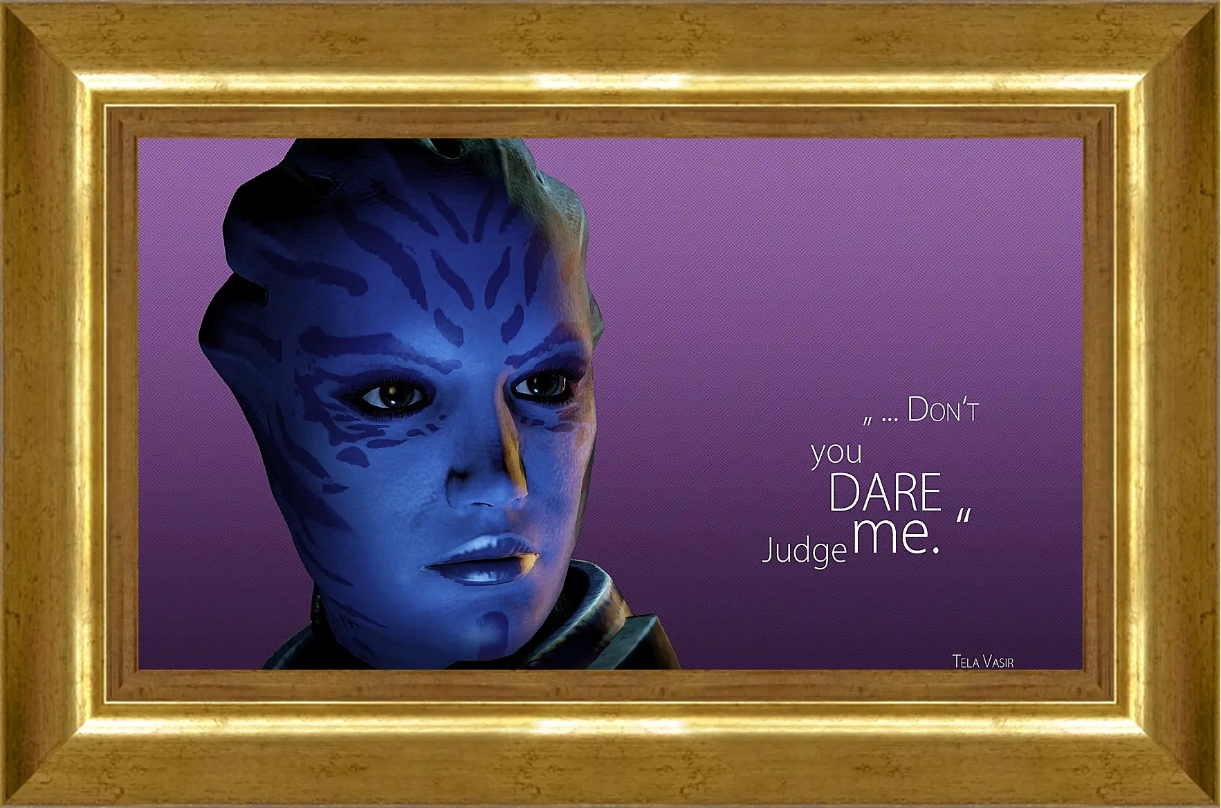 Картина в раме - mass effect 3, tela vasir, quote
