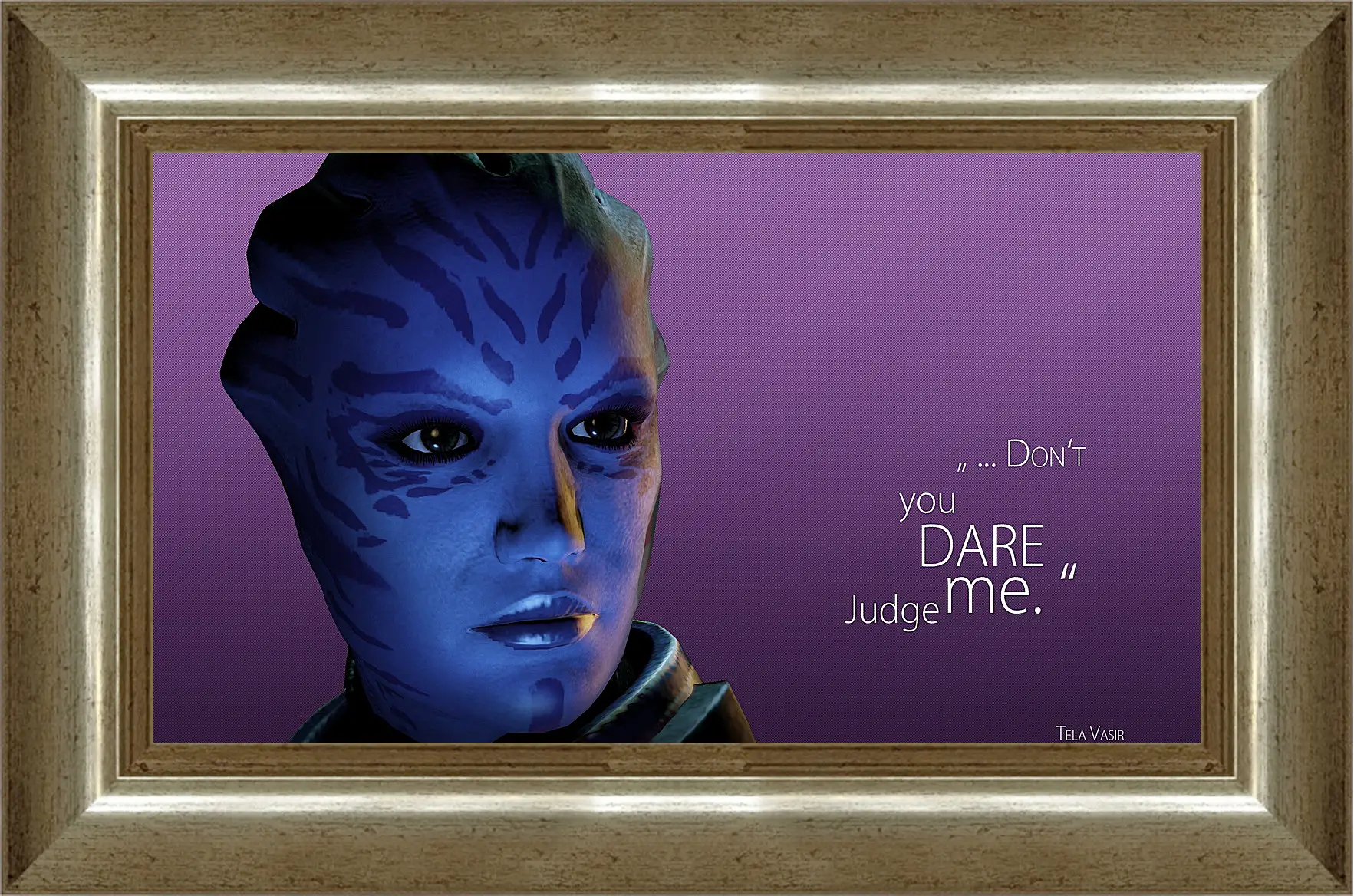 Картина в раме - mass effect 3, tela vasir, quote
