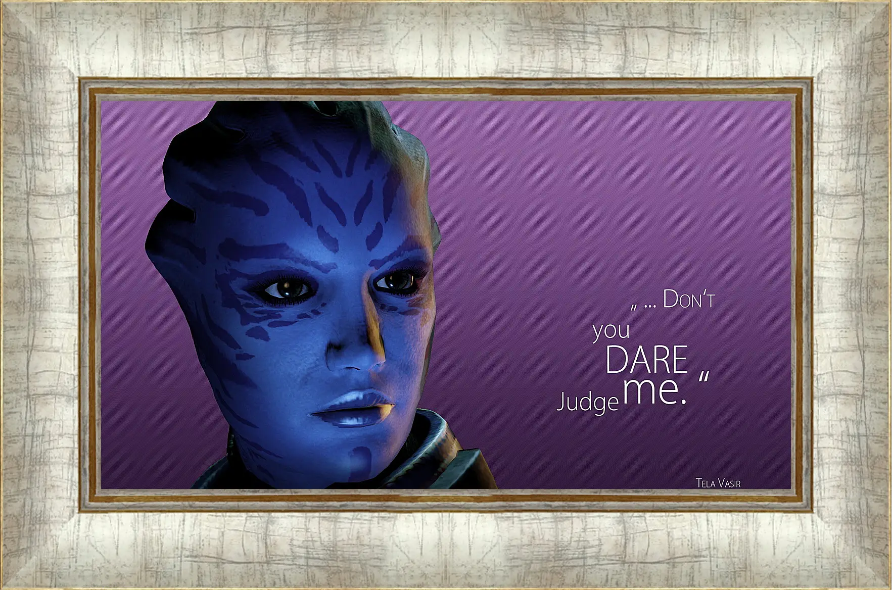 Картина в раме - mass effect 3, tela vasir, quote
