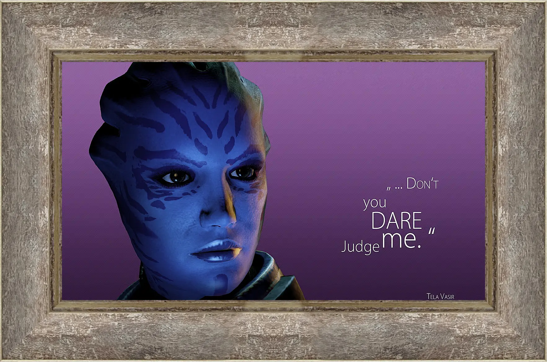 Картина в раме - mass effect 3, tela vasir, quote
