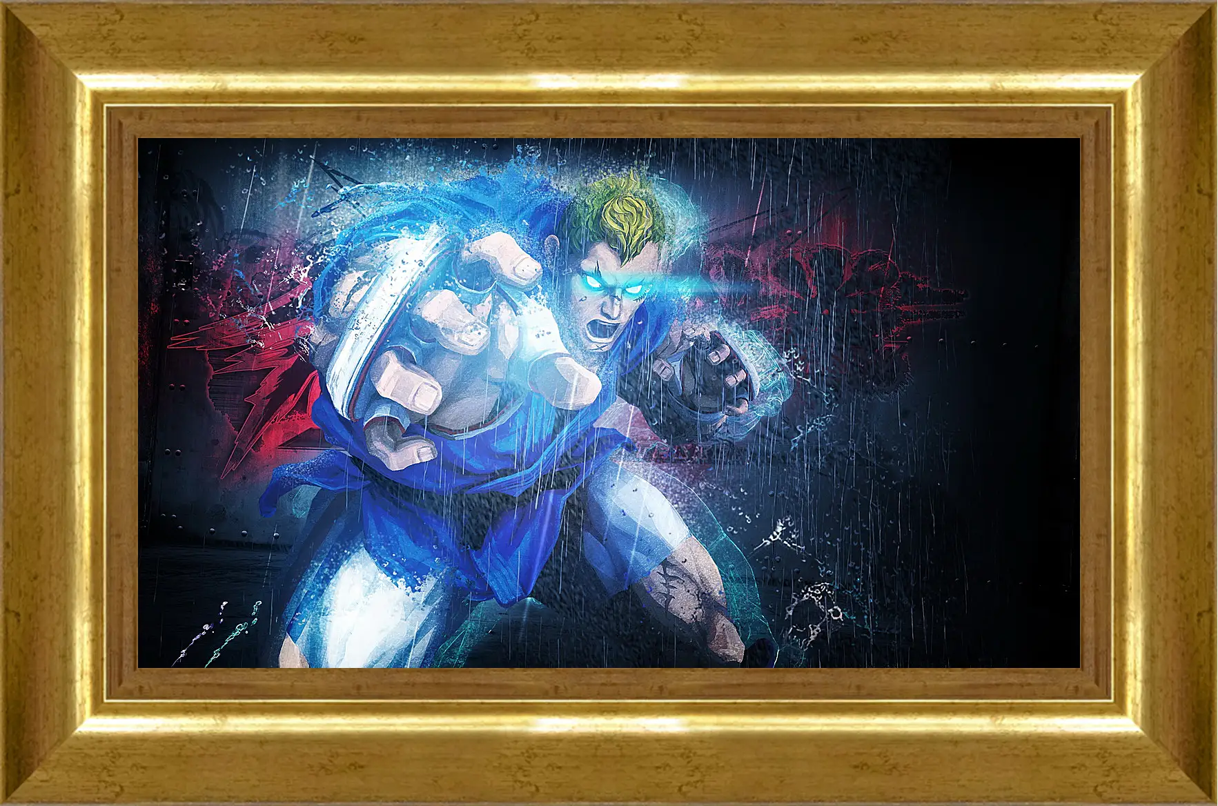 Картина в раме - street fighter x tekken, abel, magic
