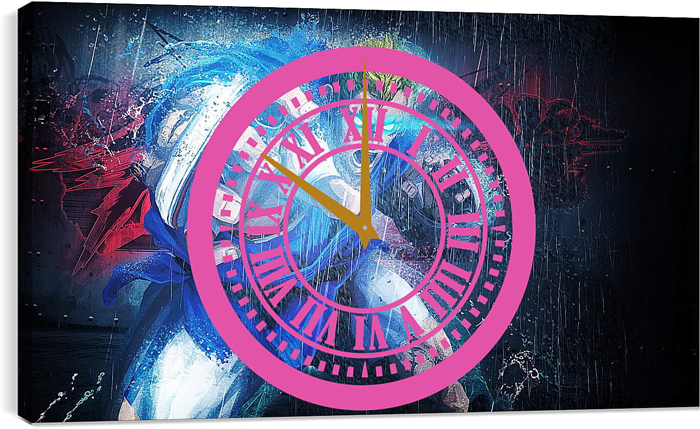 Часы картина - street fighter x tekken, abel, magic
