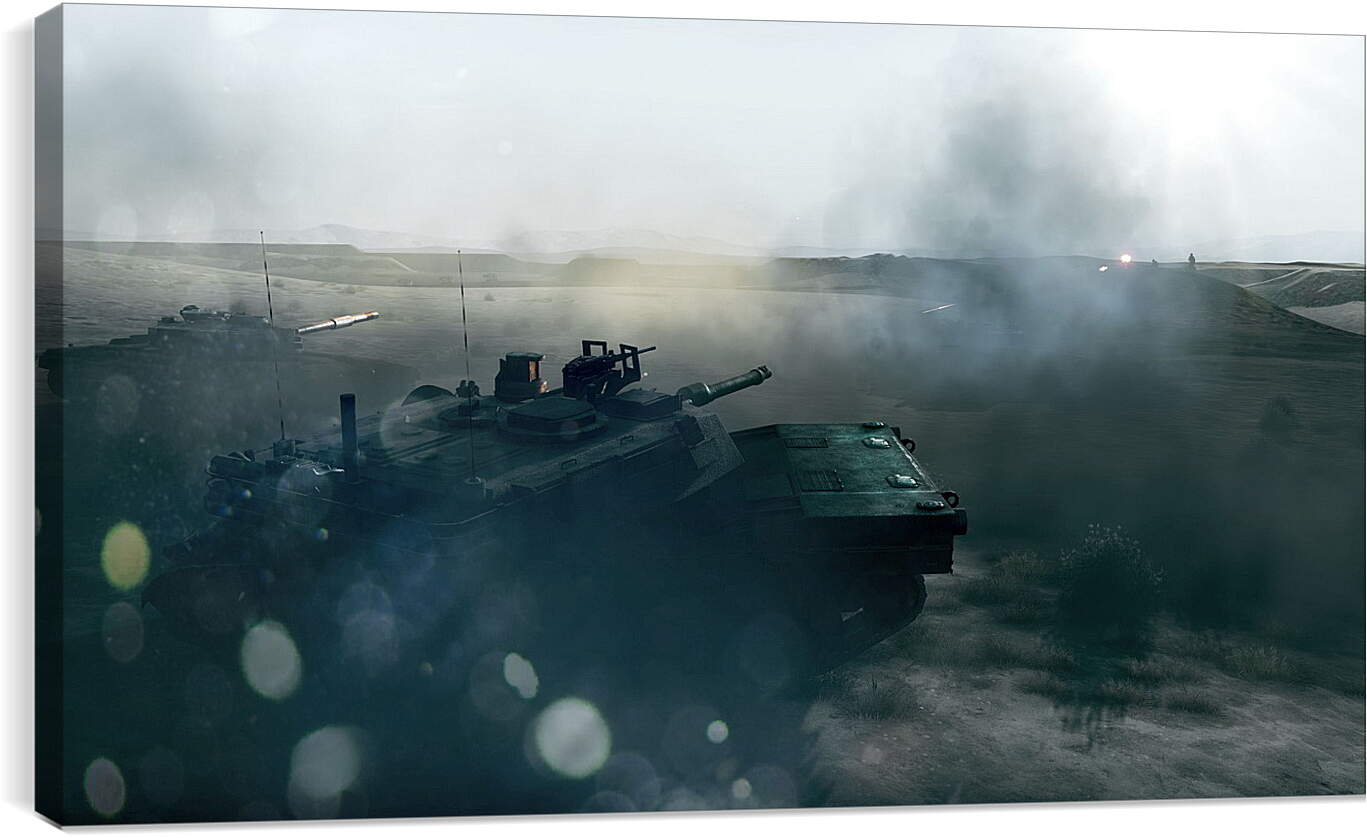 Постер и плакат - battlefield 3, tanks, mountain