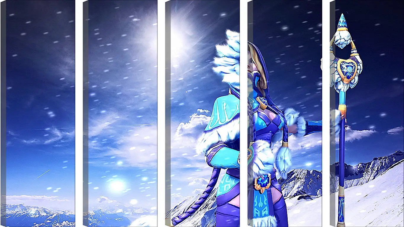 Модульная картина - crystal maiden, dota 2, art