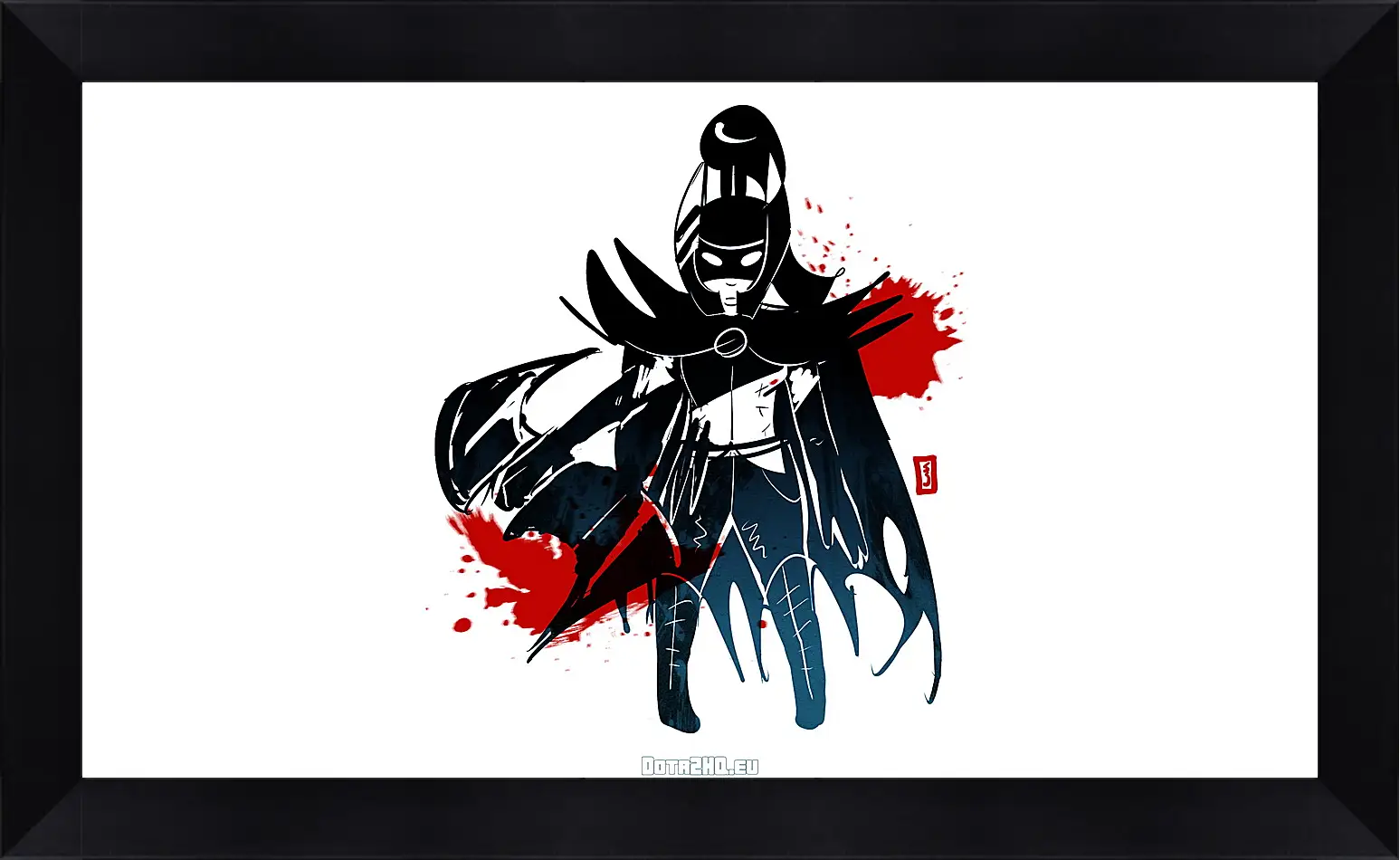 Картина в раме - phantom assassin, dota 2, simple art