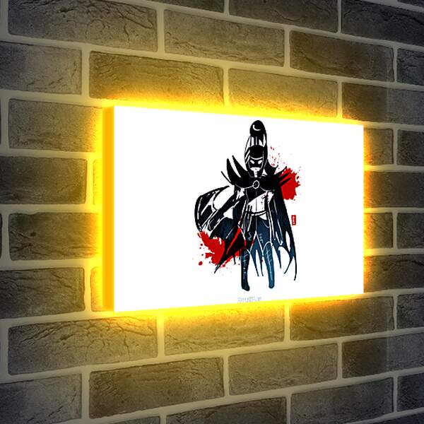 Лайтбокс световая панель - phantom assassin, dota 2, simple art