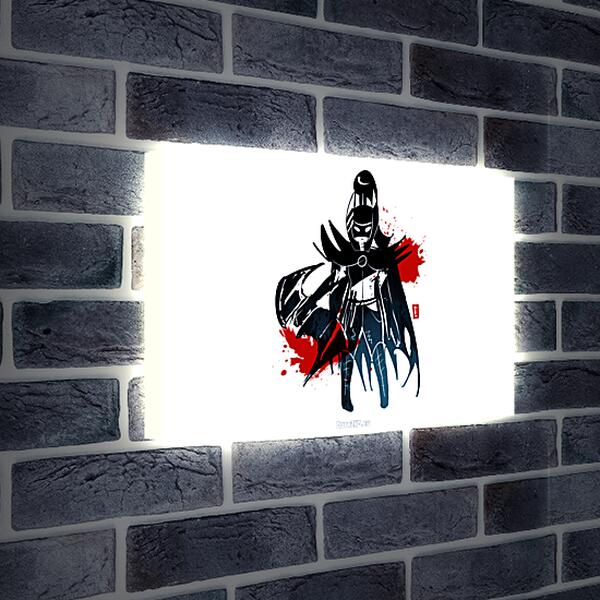 Лайтбокс световая панель - phantom assassin, dota 2, simple art