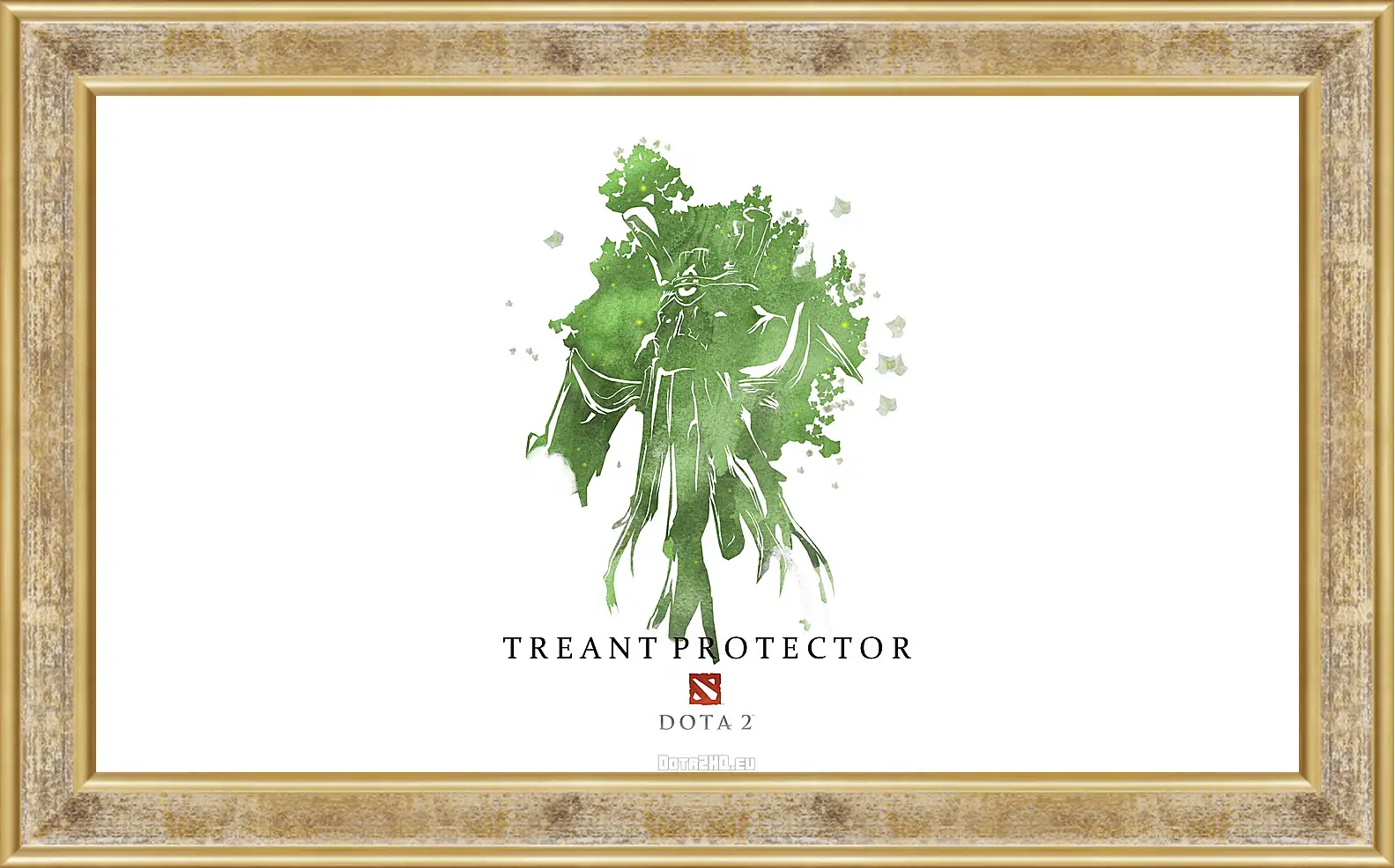 Картина в раме - treant protector, dota 2, art