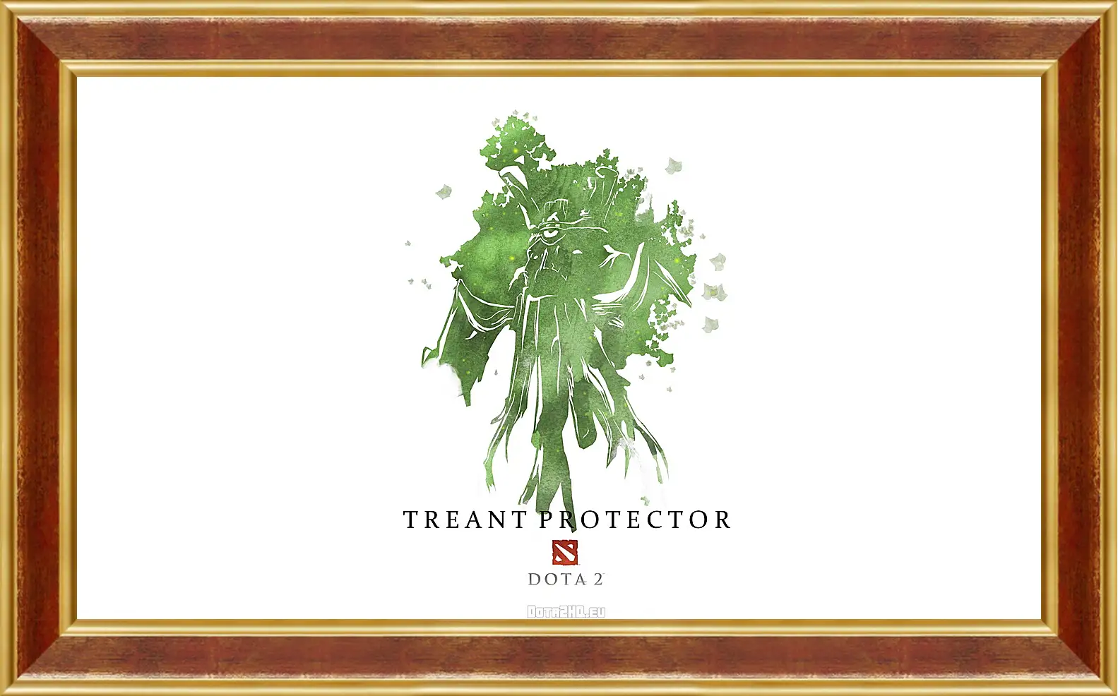 Картина в раме - treant protector, dota 2, art