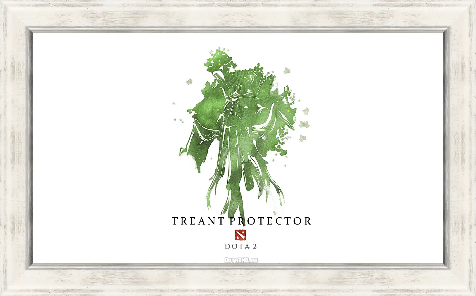 Картина в раме - treant protector, dota 2, art