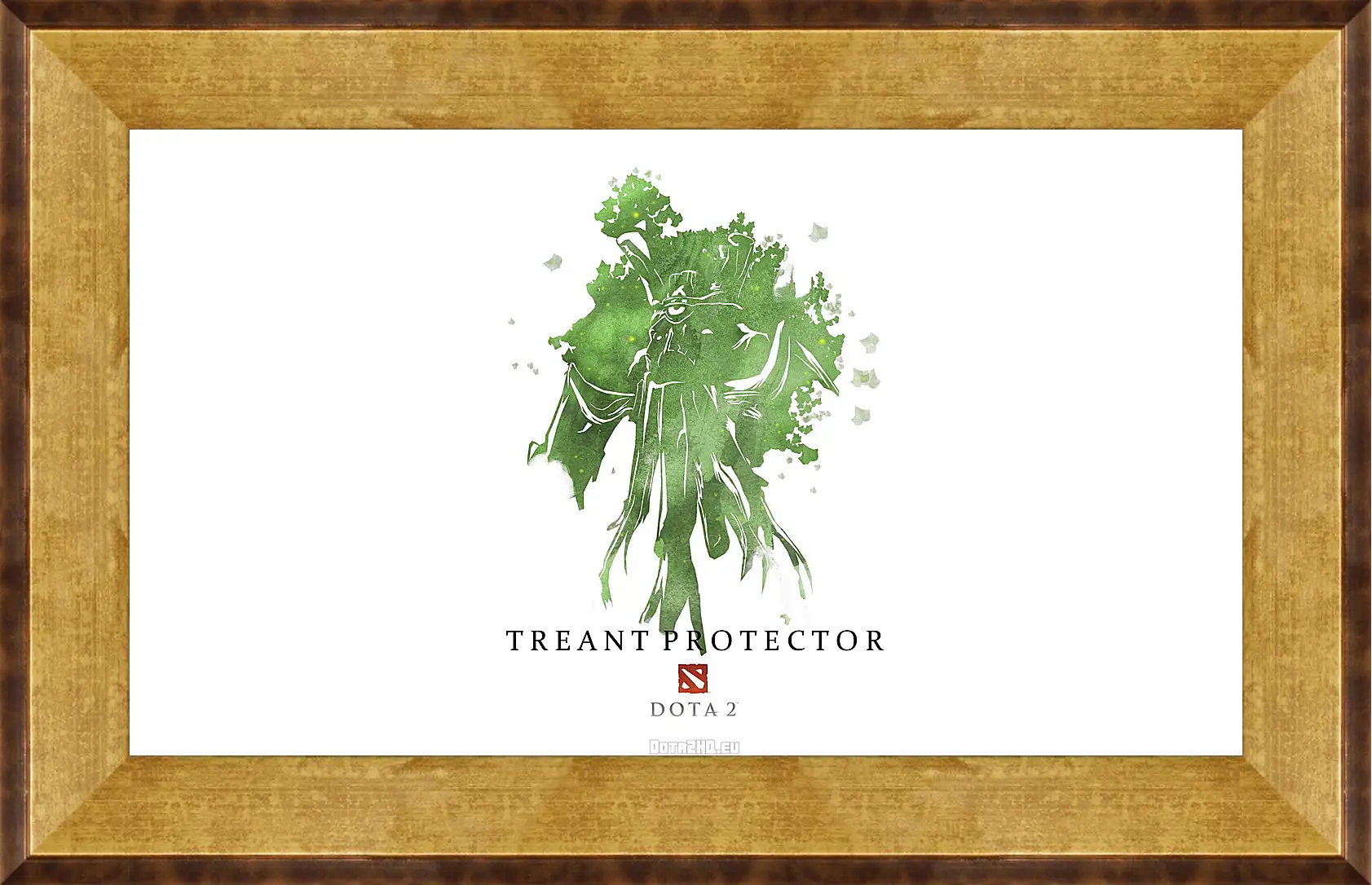 Картина в раме - treant protector, dota 2, art