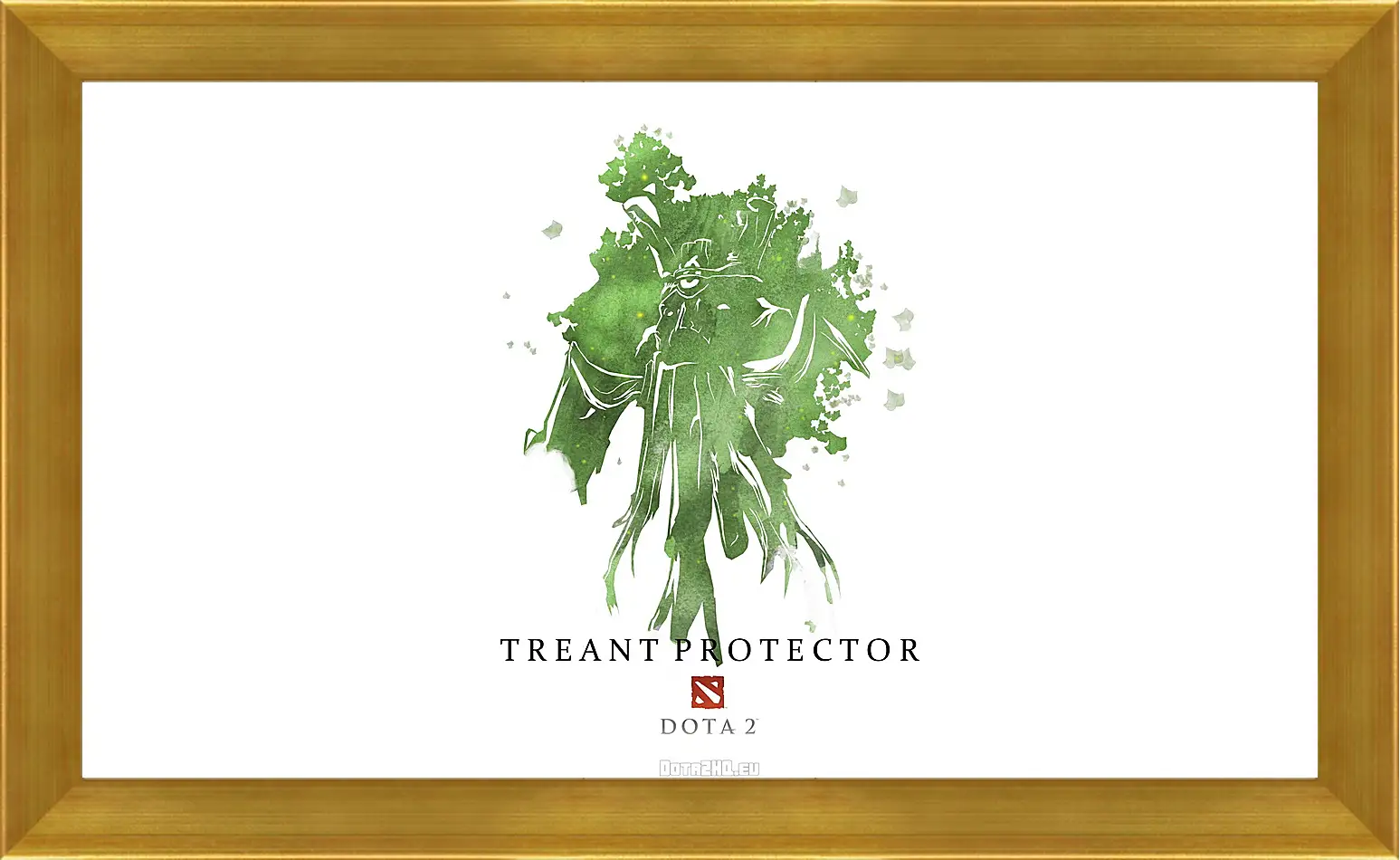 Картина в раме - treant protector, dota 2, art