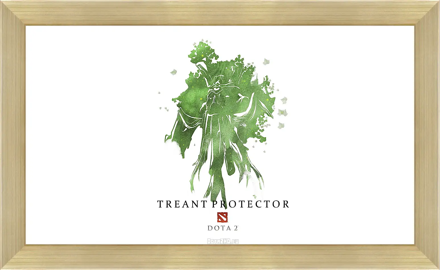 Картина в раме - treant protector, dota 2, art