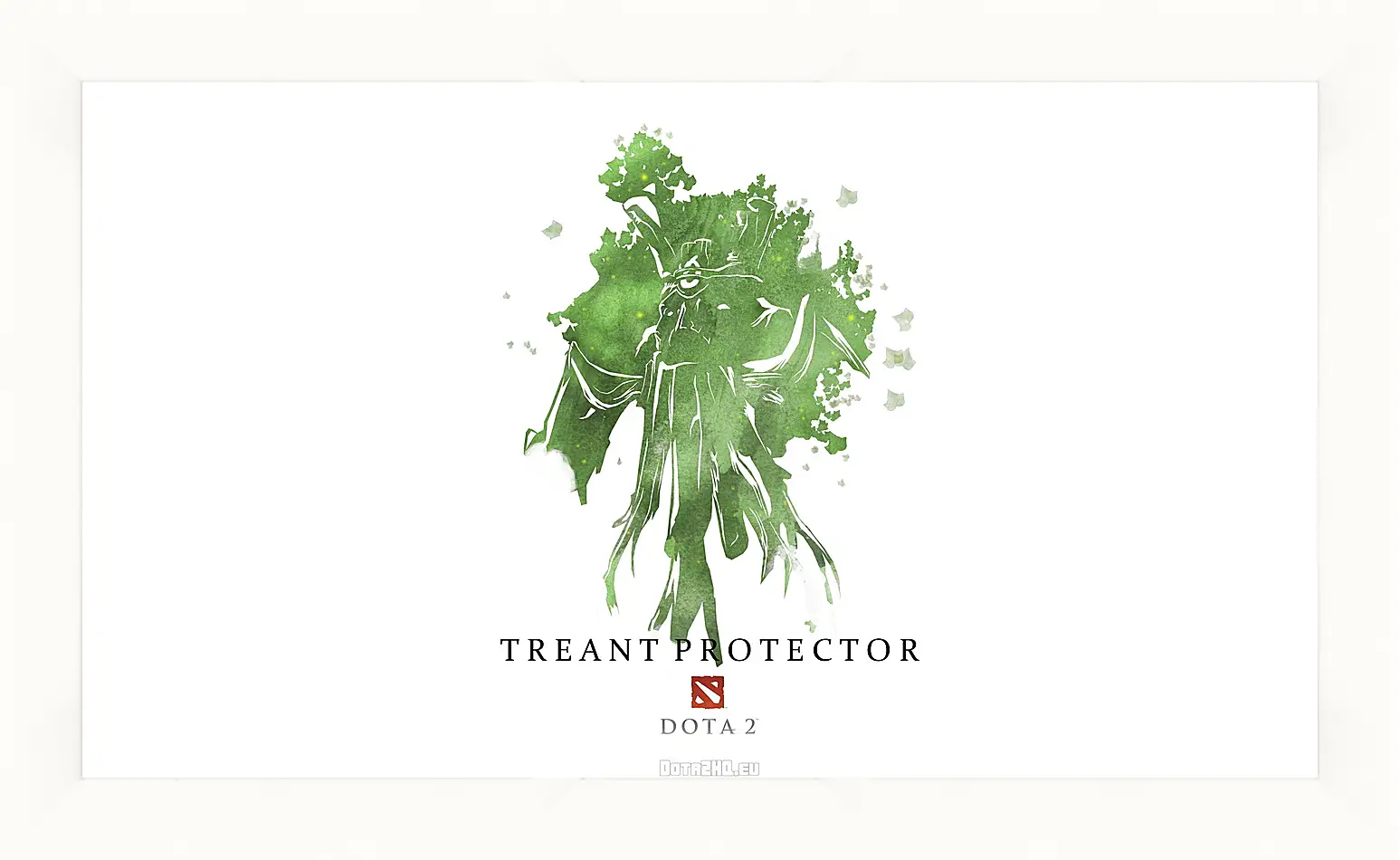 Картина в раме - treant protector, dota 2, art