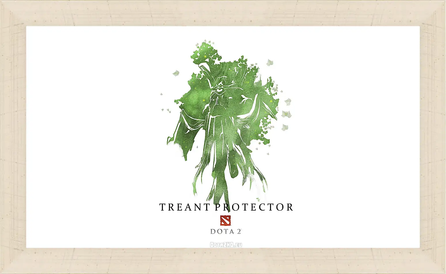 Картина в раме - treant protector, dota 2, art