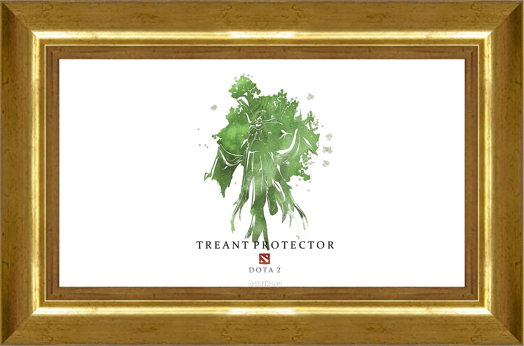 Картина в раме - treant protector, dota 2, art