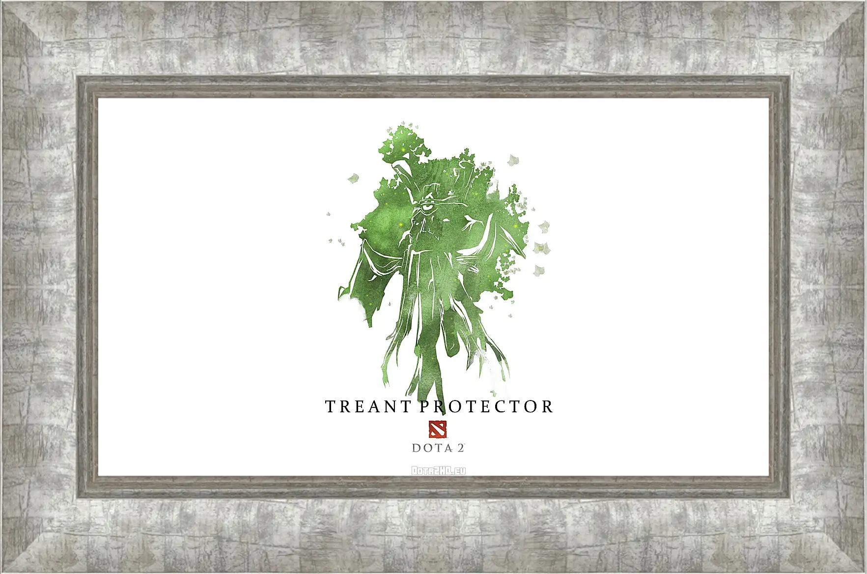 Картина в раме - treant protector, dota 2, art