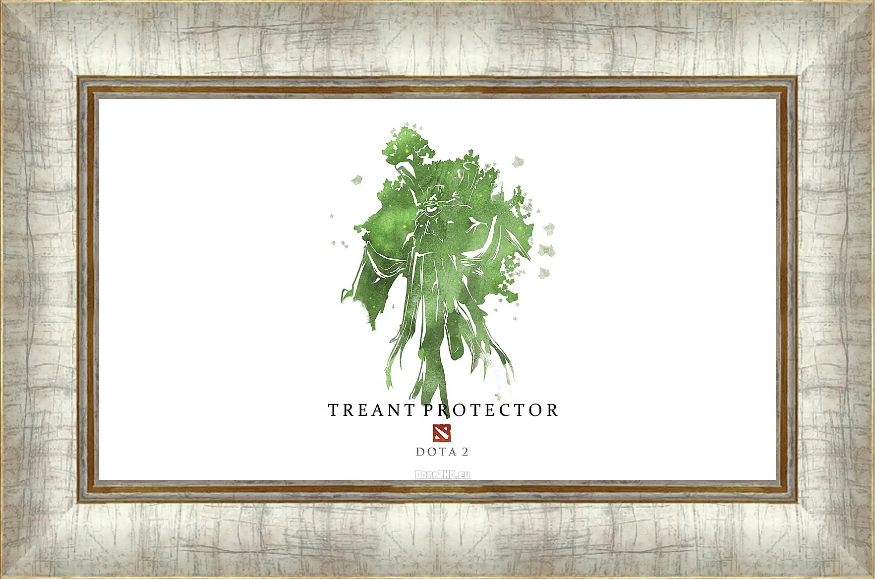 Картина в раме - treant protector, dota 2, art