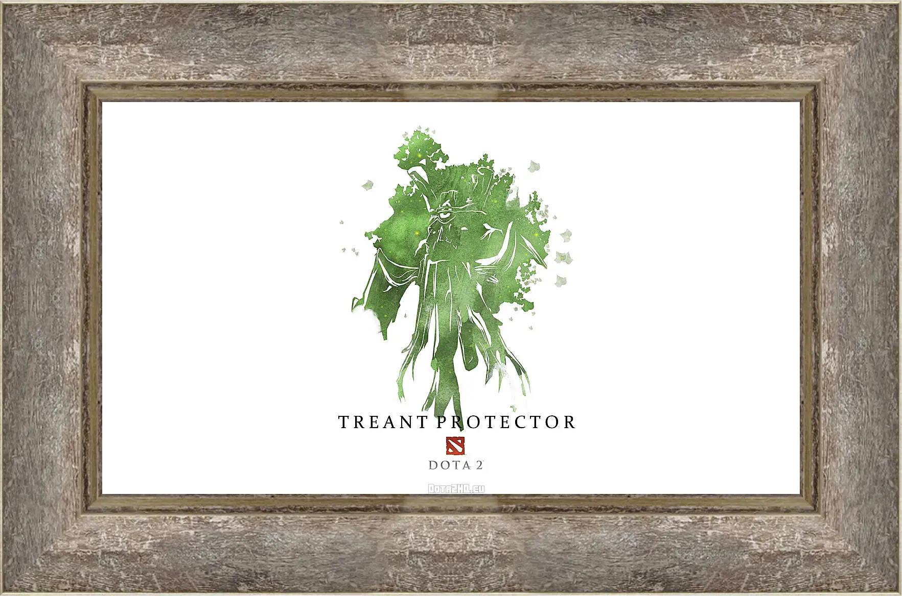 Картина в раме - treant protector, dota 2, art