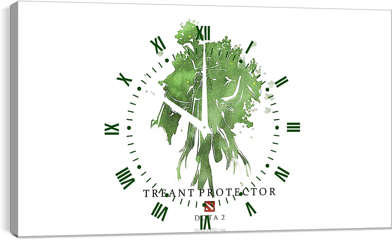 Часы картина - treant protector, dota 2, art