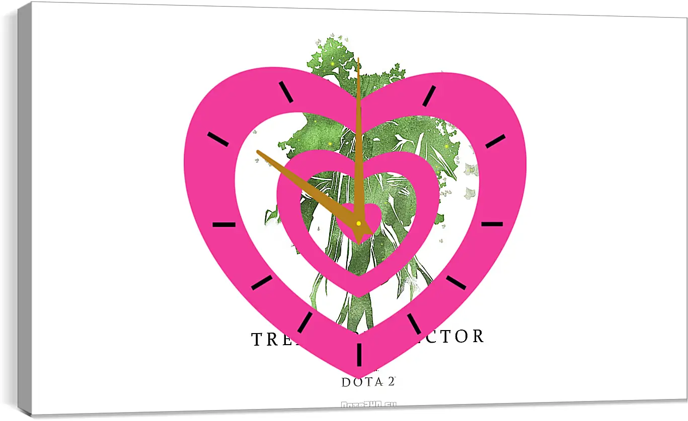 Часы картина - treant protector, dota 2, art