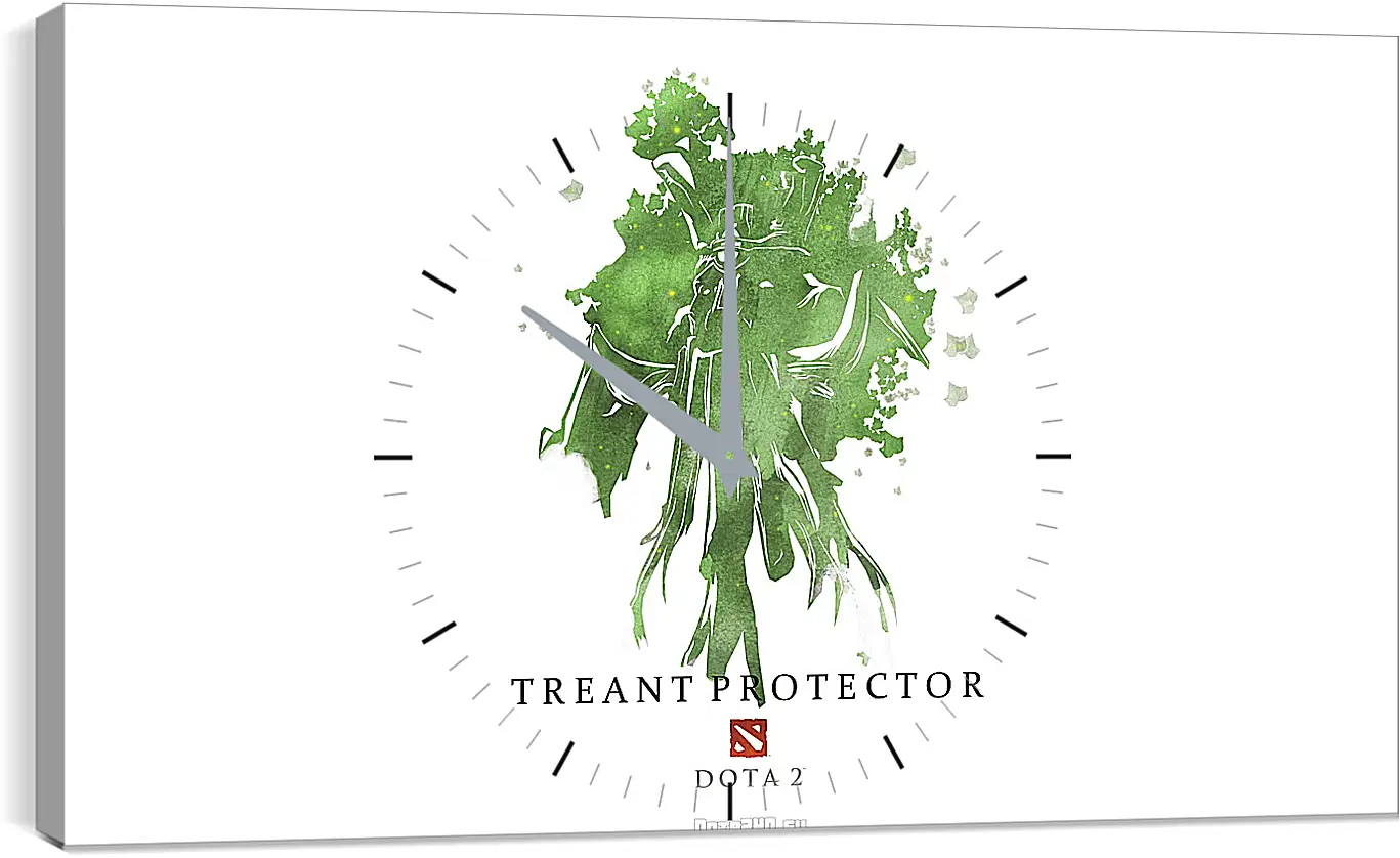 Часы картина - treant protector, dota 2, art
