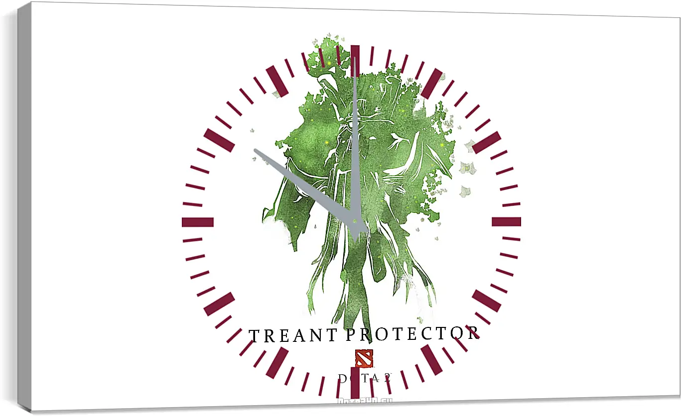 Часы картина - treant protector, dota 2, art