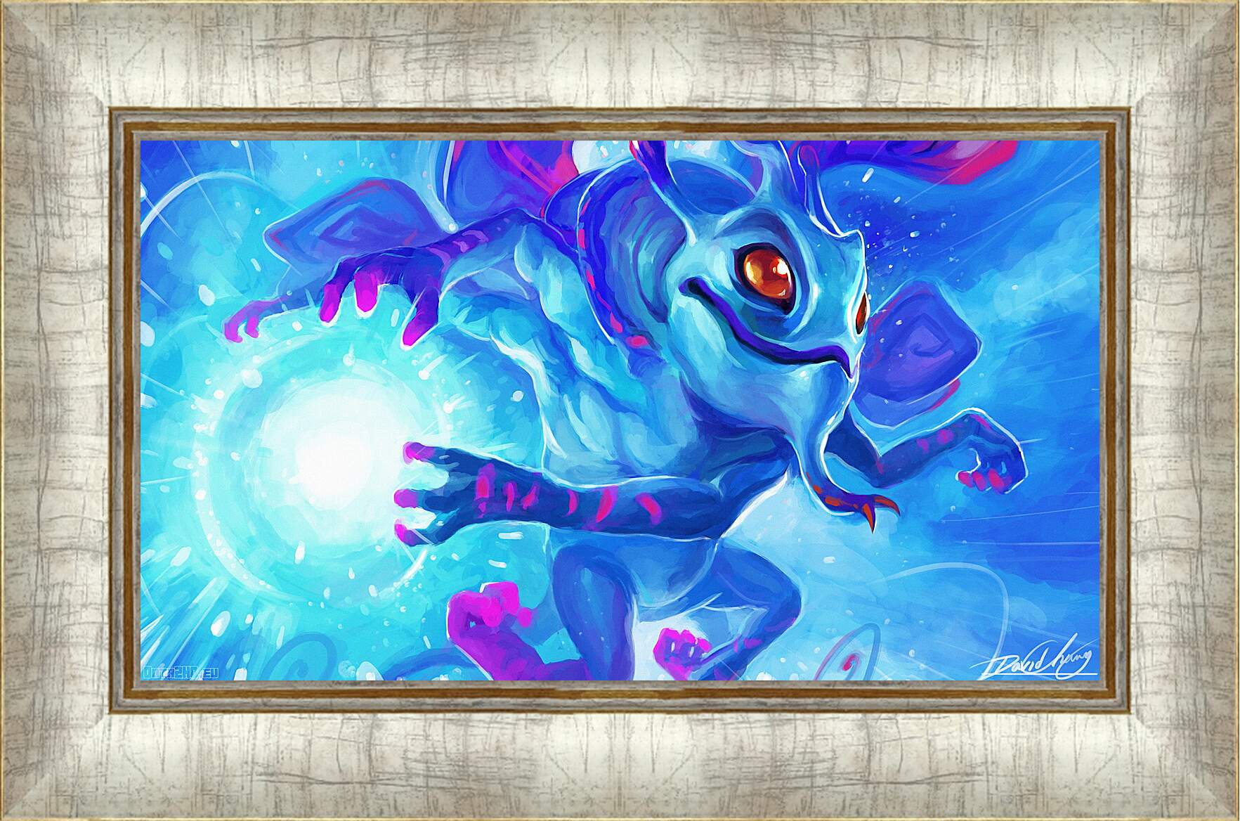 Картина в раме - puck, faerie dragon, dota 2