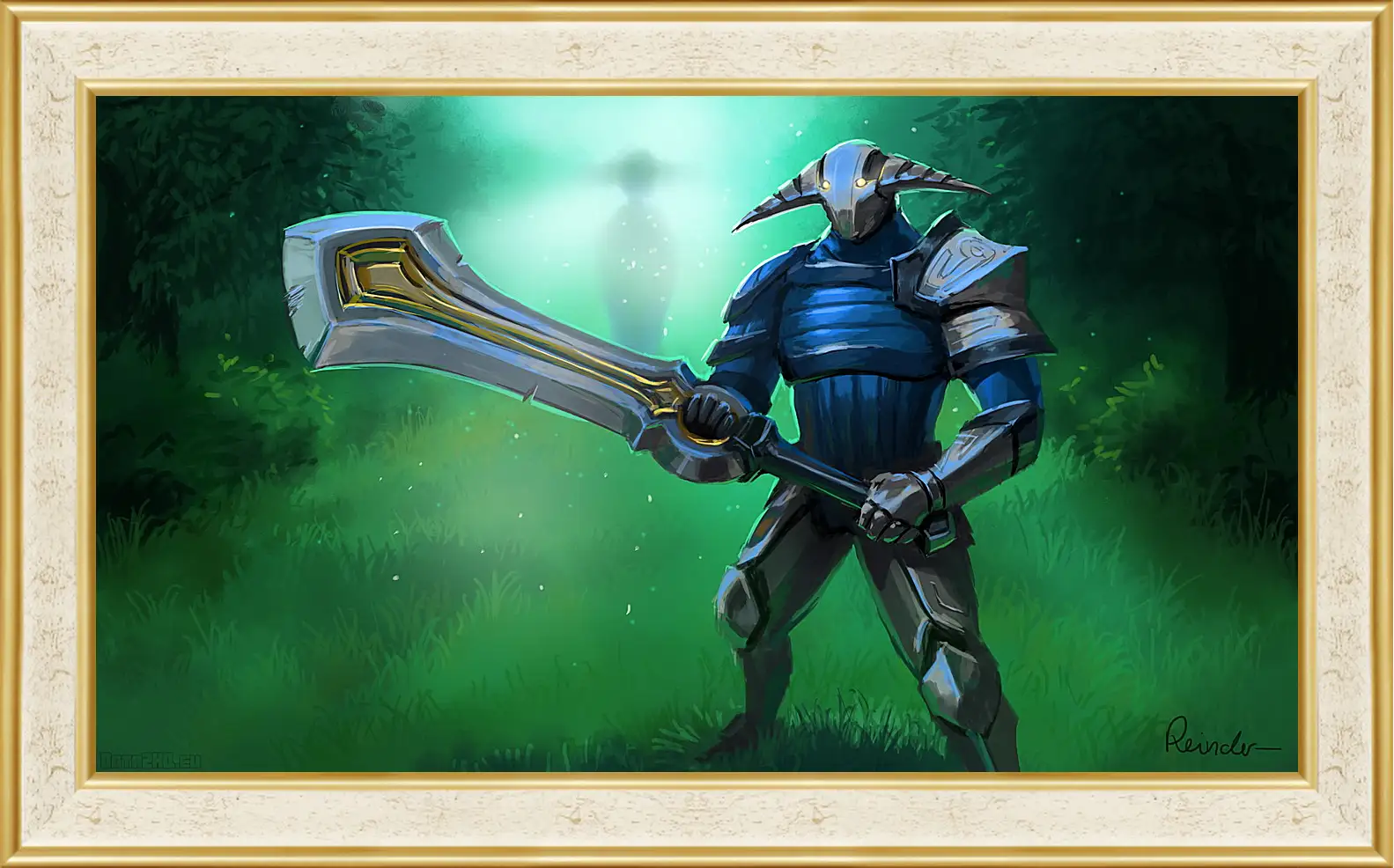 Картина в раме - sven, rogue knight, dota 2