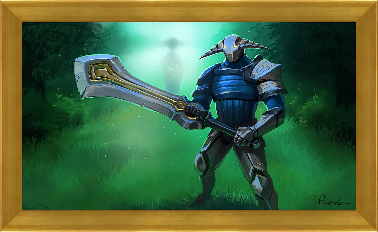 Картина в раме - sven, rogue knight, dota 2