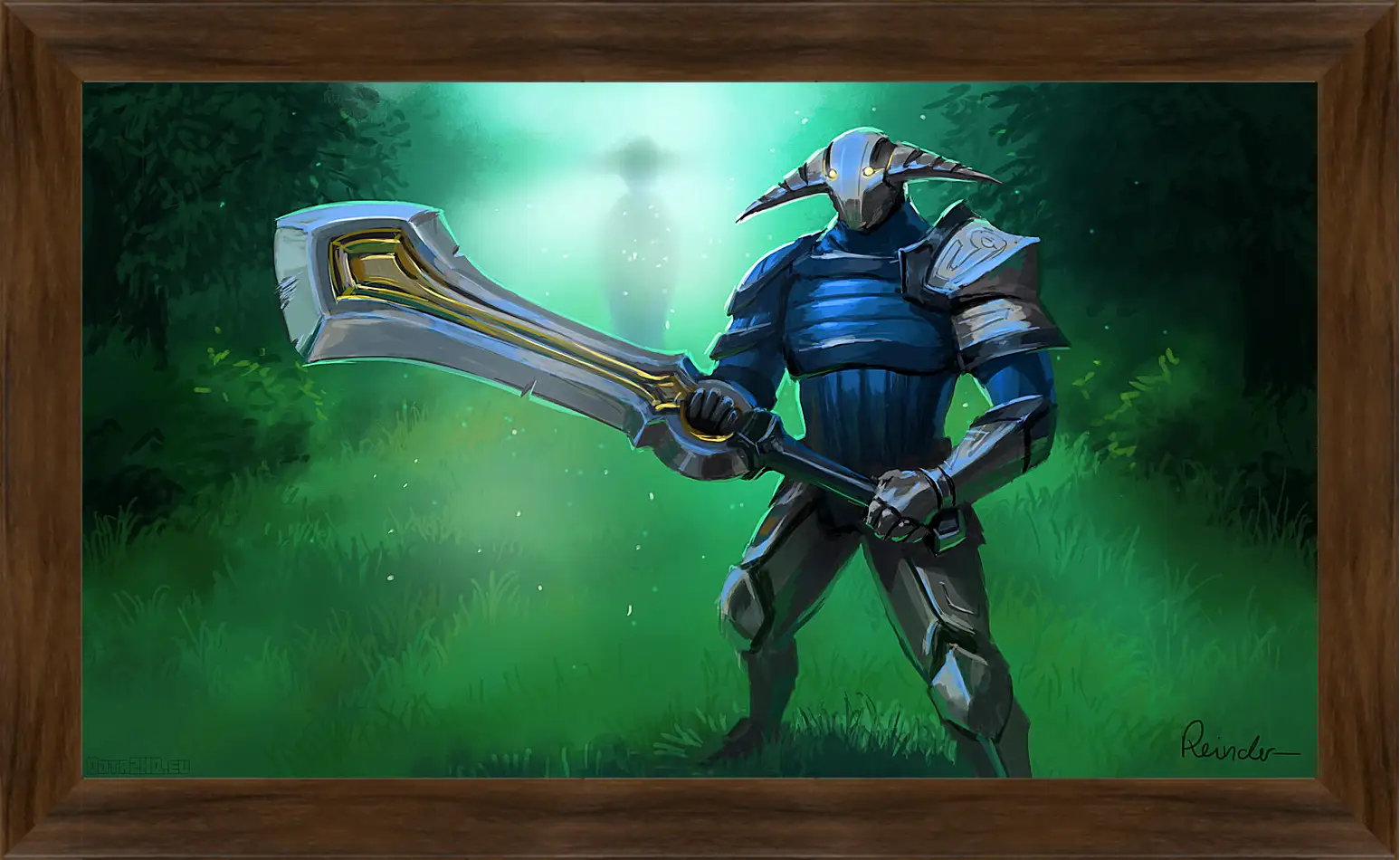 Картина в раме - sven, rogue knight, dota 2