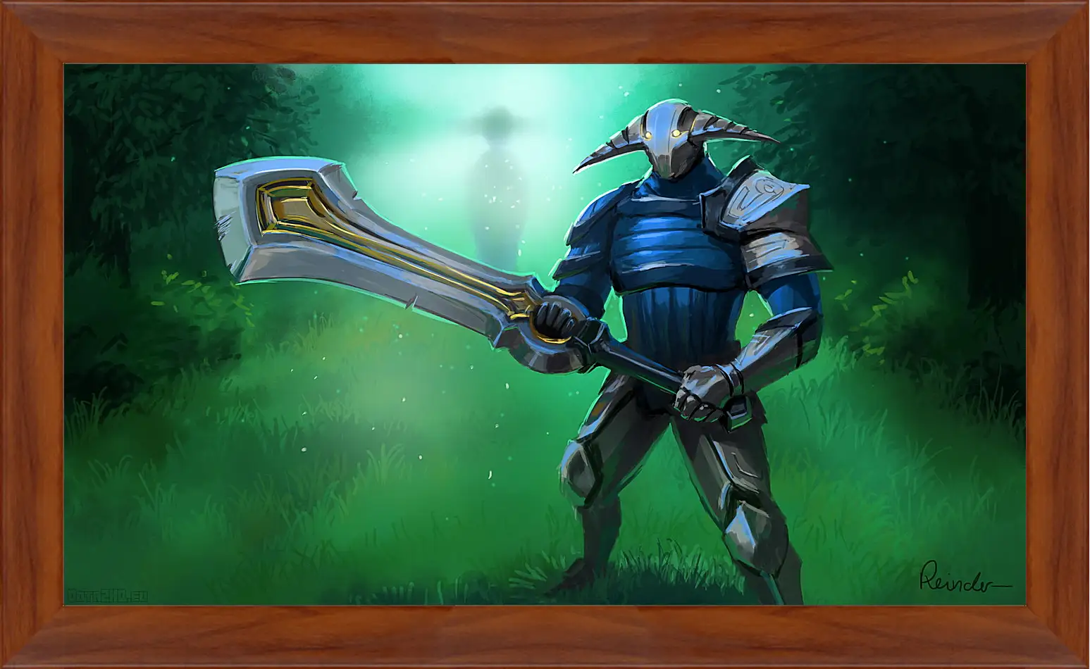 Картина в раме - sven, rogue knight, dota 2