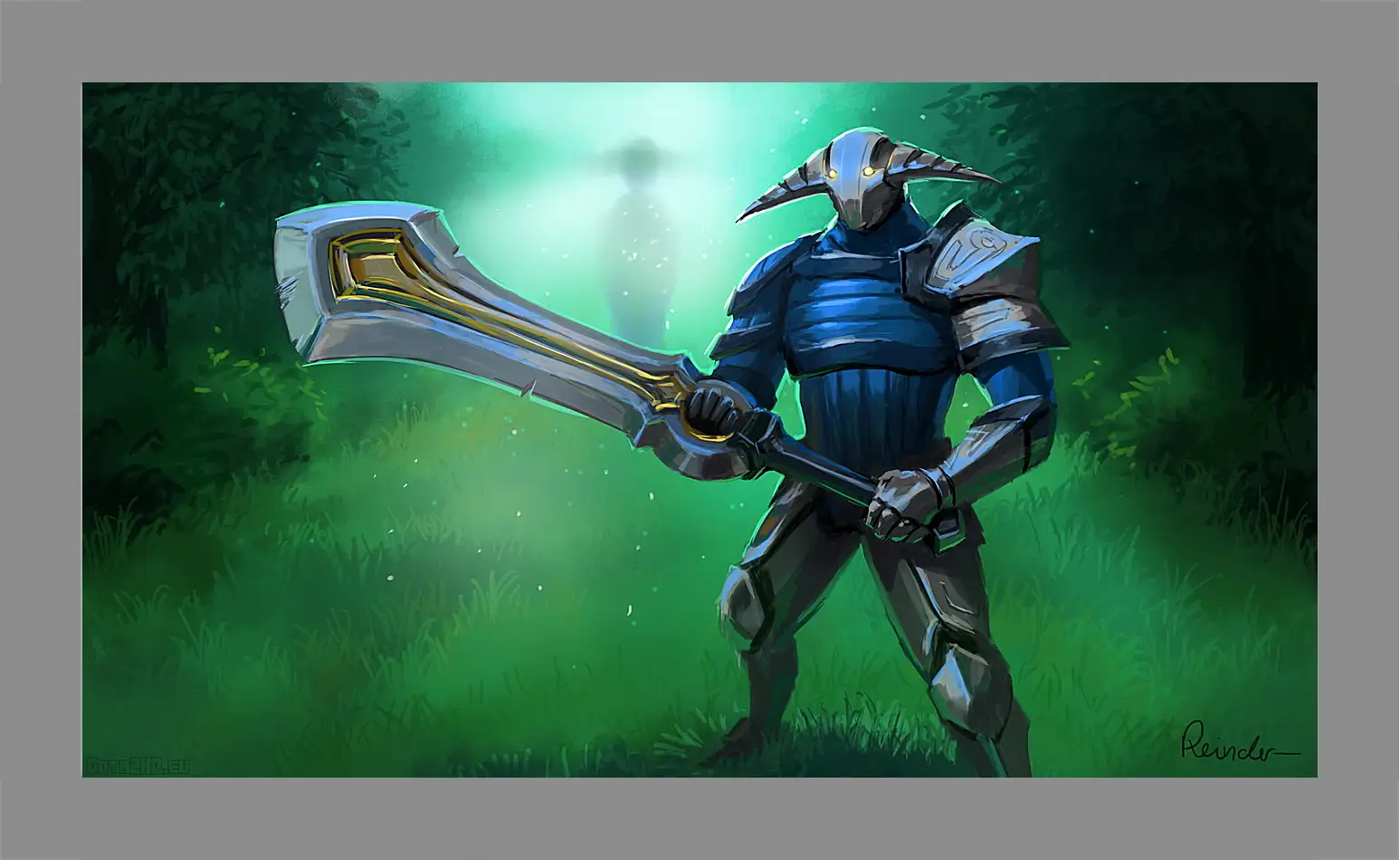 Картина в раме - sven, rogue knight, dota 2