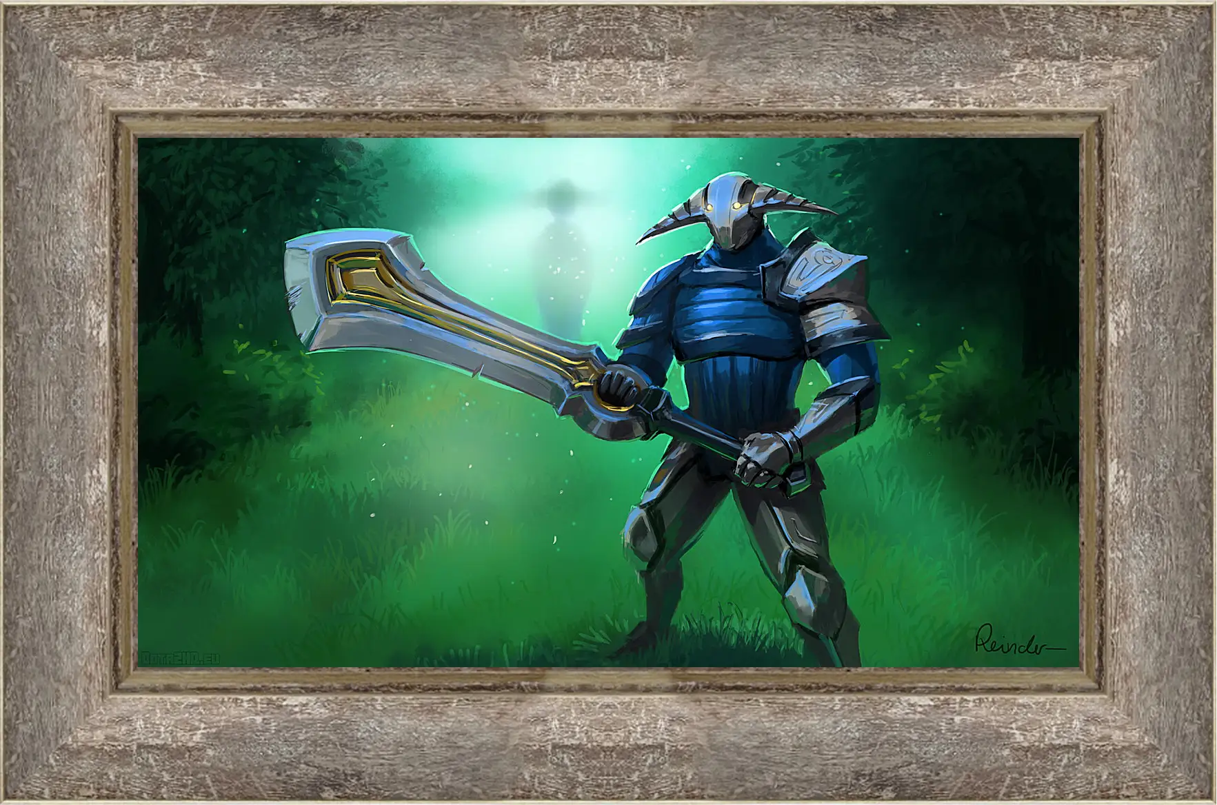 Картина в раме - sven, rogue knight, dota 2
