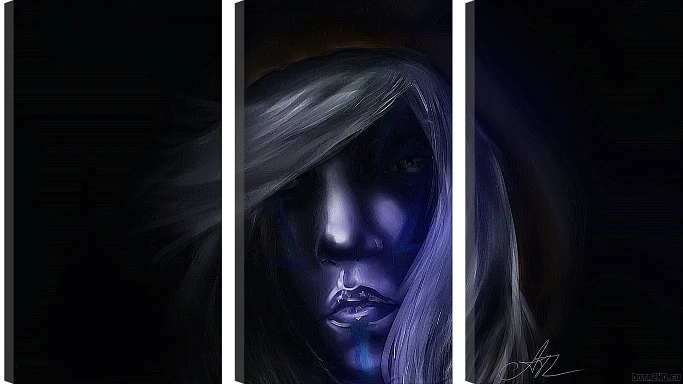 Модульная картина - dota 2, drow ranger, art