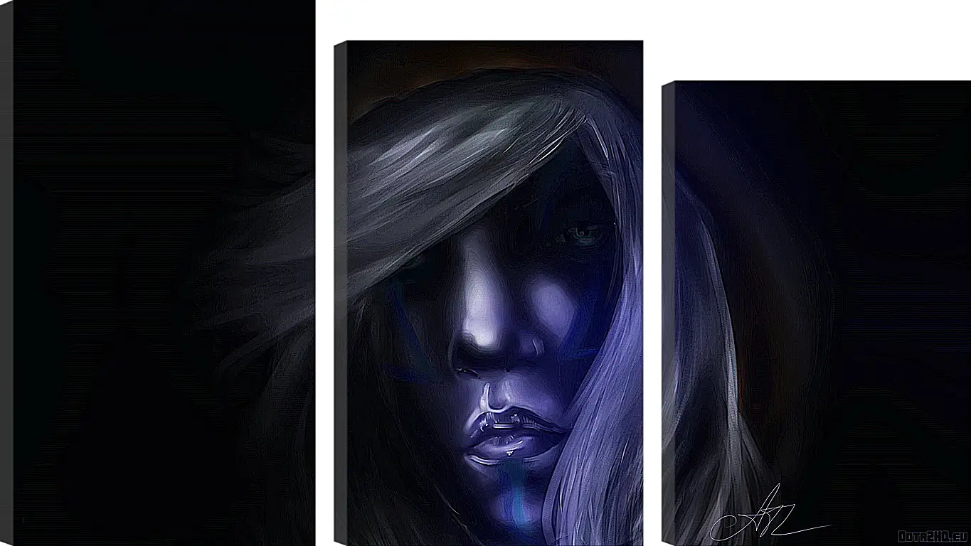 Модульная картина - dota 2, drow ranger, art