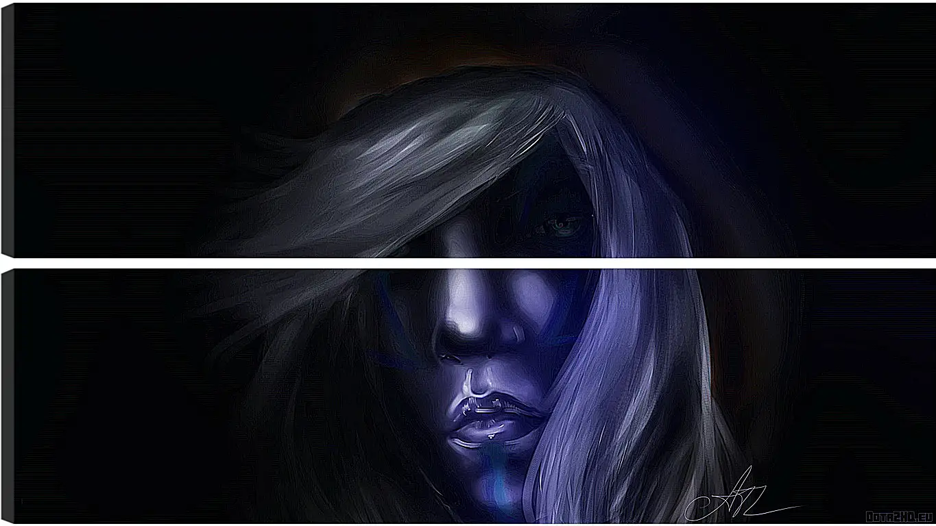 Модульная картина - dota 2, drow ranger, art