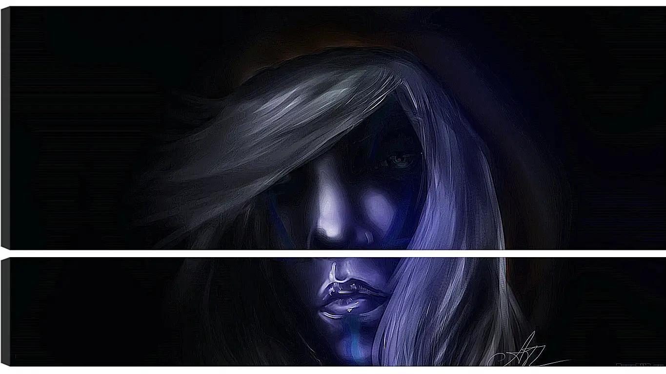 Модульная картина - dota 2, drow ranger, art