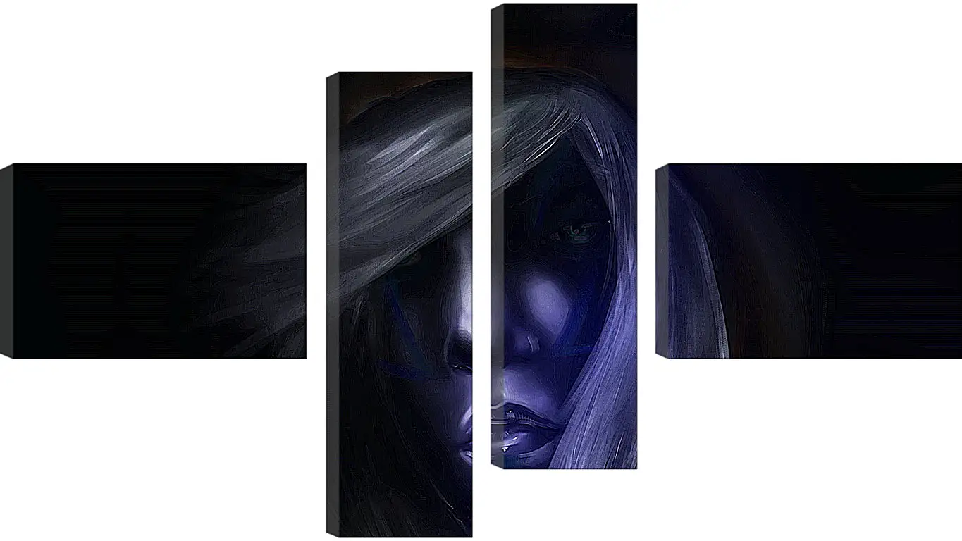 Модульная картина - dota 2, drow ranger, art