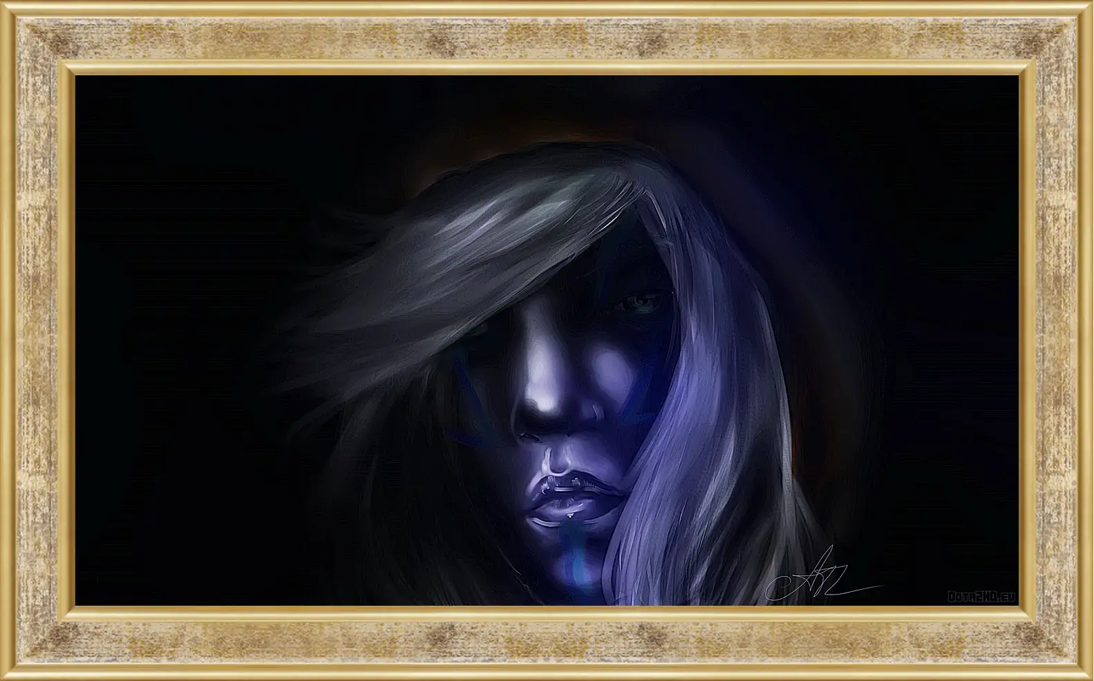 Картина в раме - dota 2, drow ranger, art