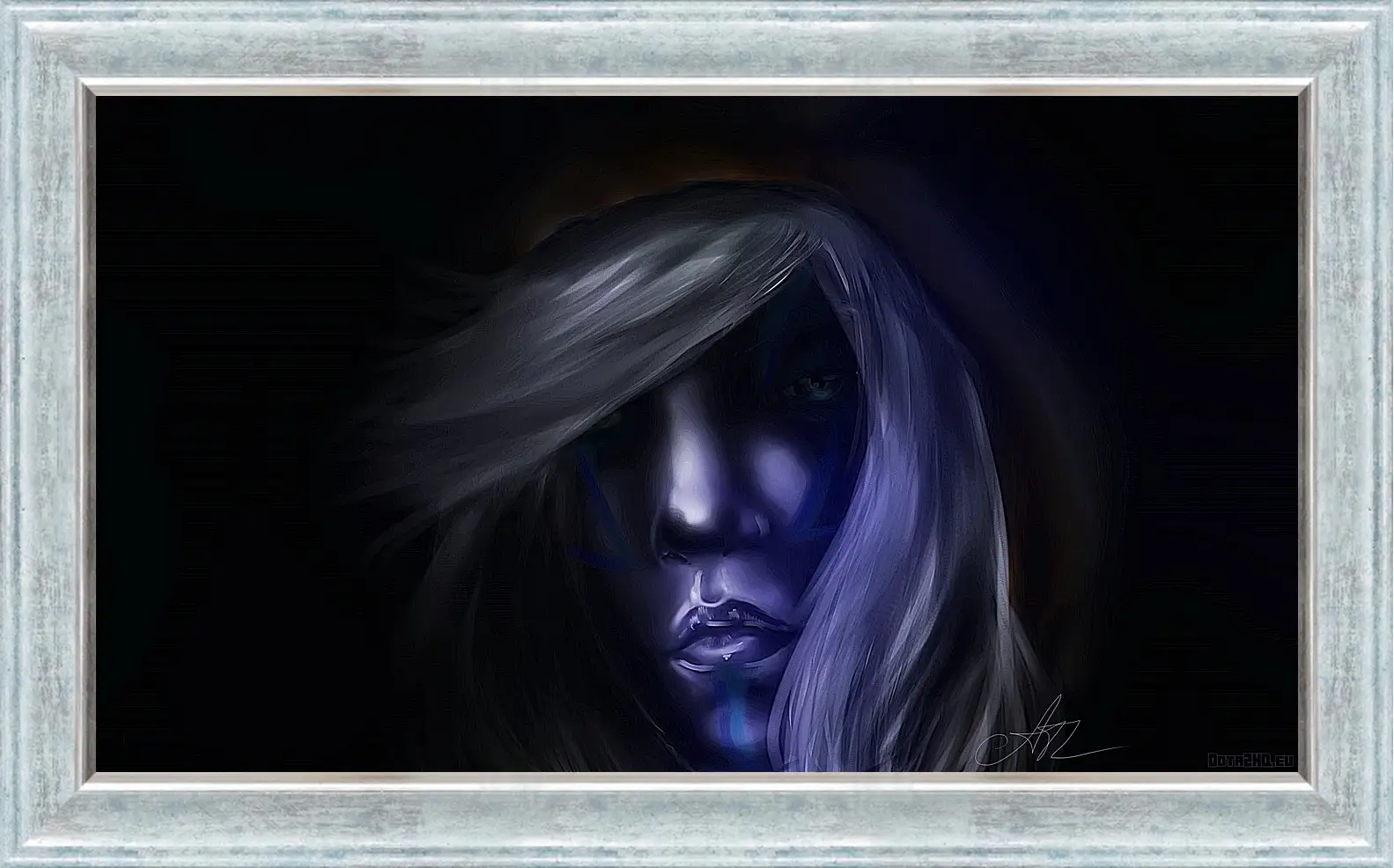 Картина в раме - dota 2, drow ranger, art