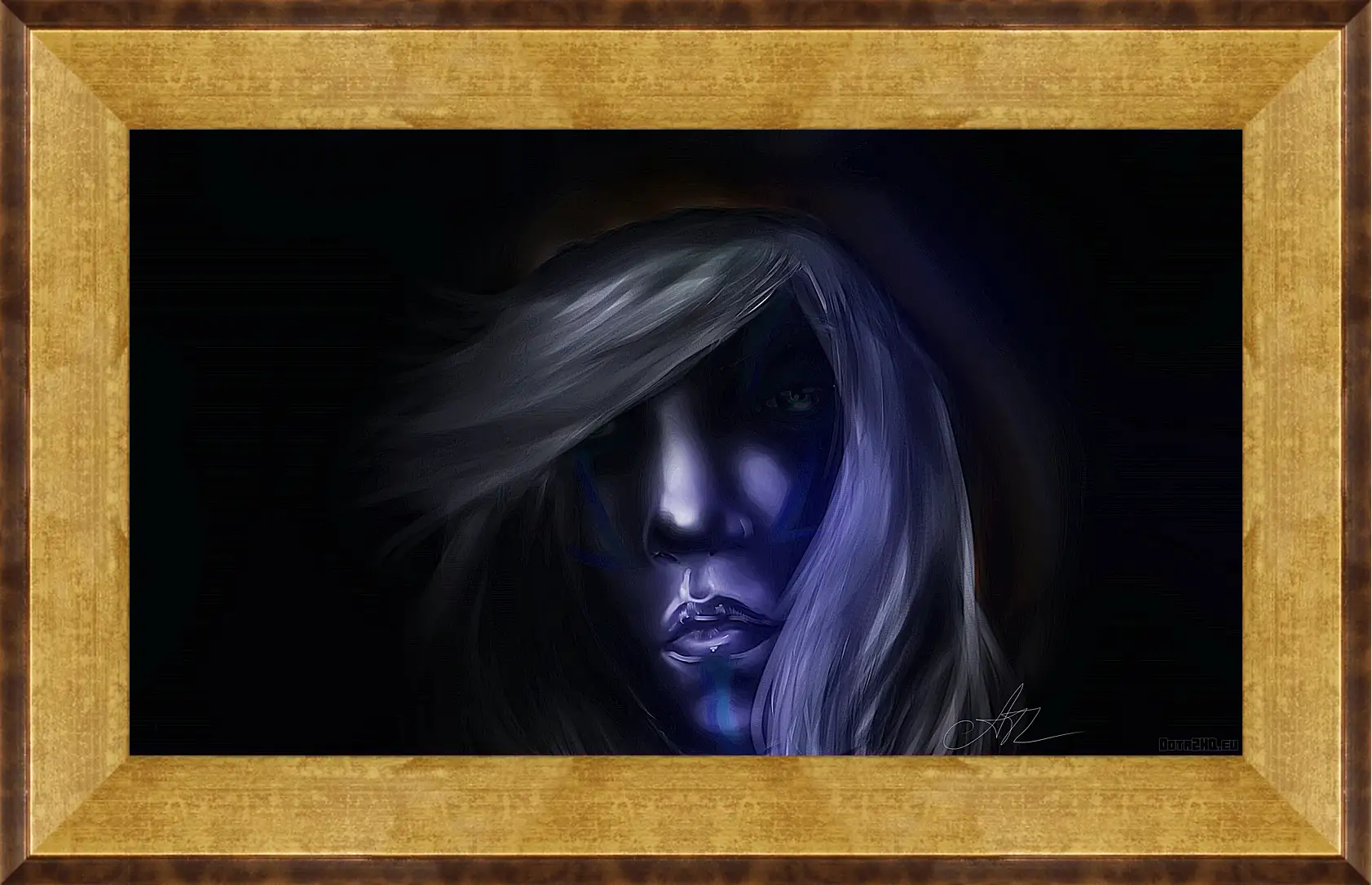 Картина в раме - dota 2, drow ranger, art