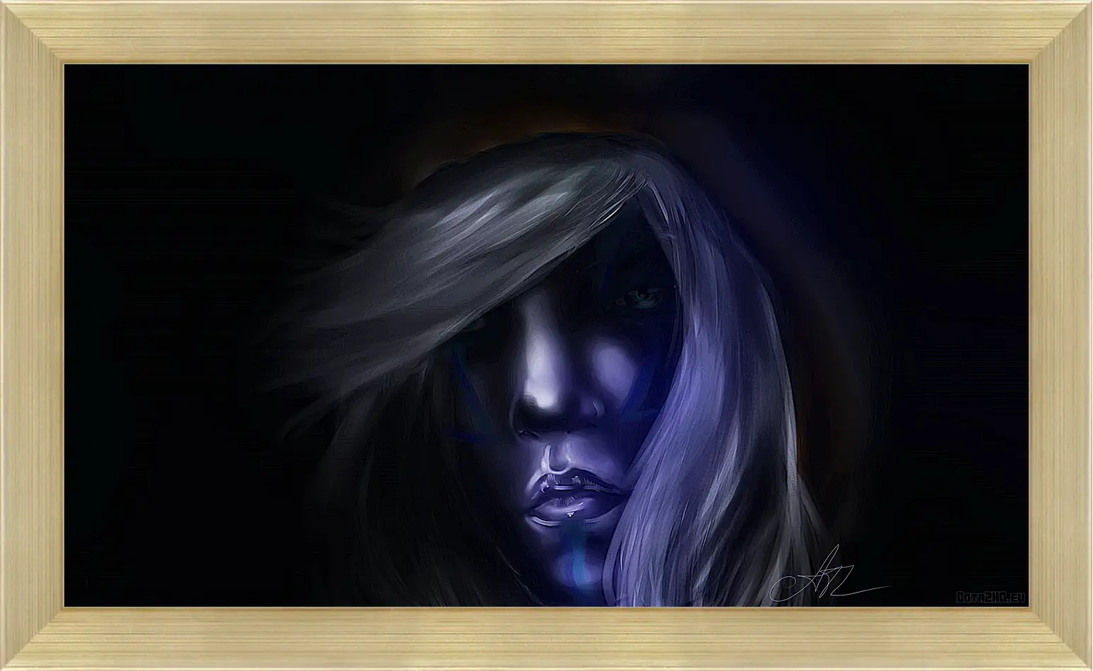 Картина в раме - dota 2, drow ranger, art