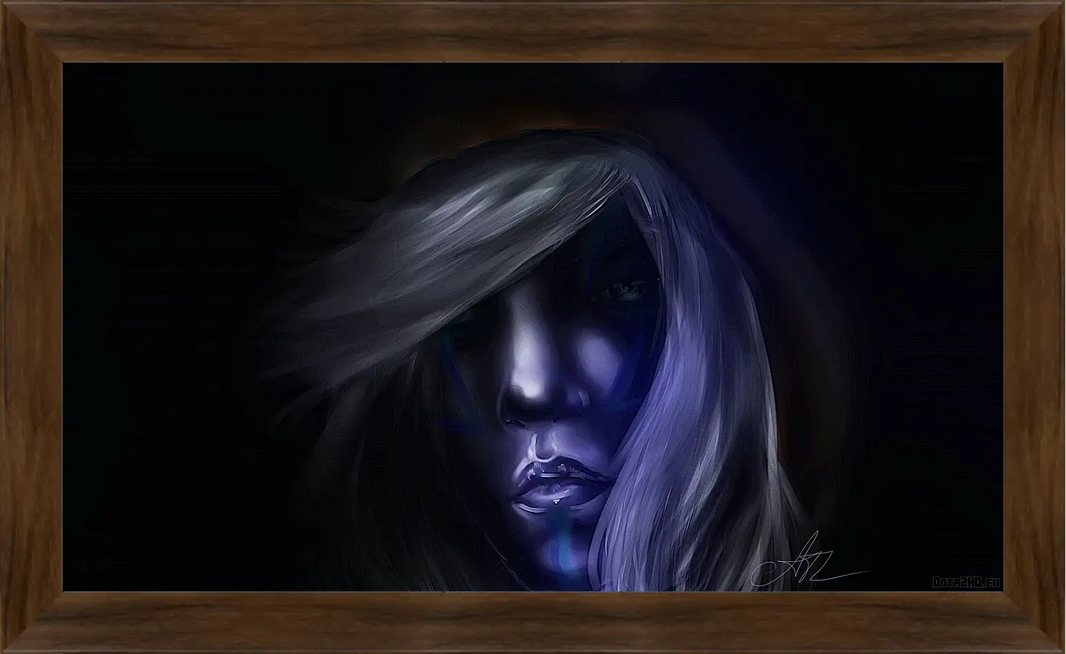 Картина в раме - dota 2, drow ranger, art