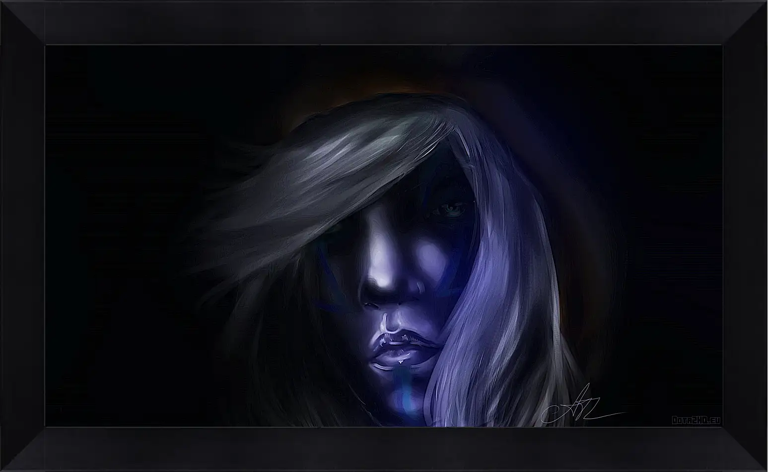 Картина в раме - dota 2, drow ranger, art