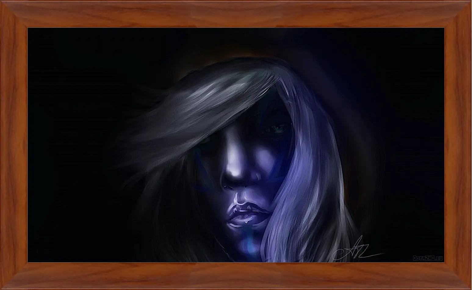 Картина в раме - dota 2, drow ranger, art