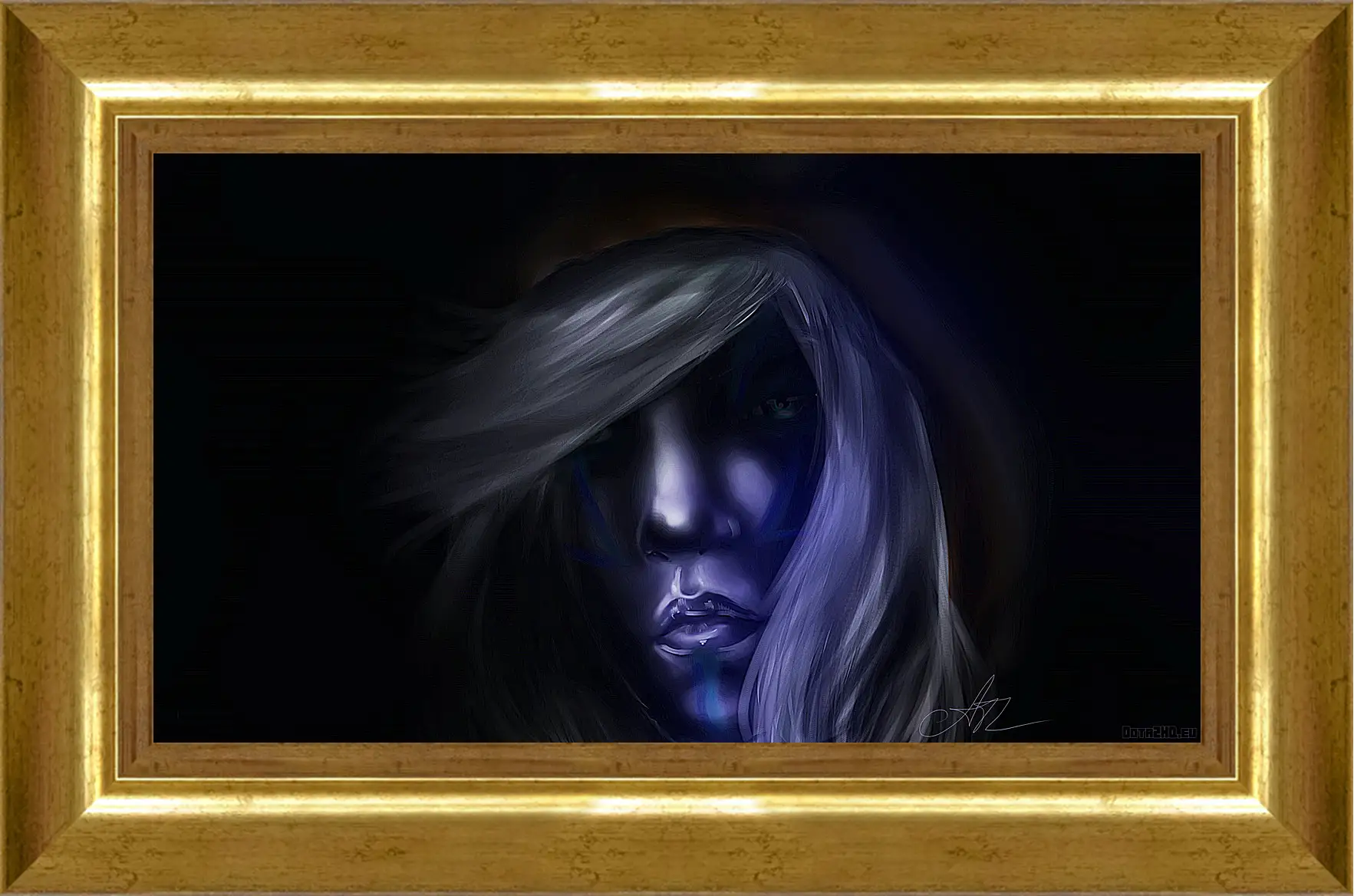 Картина в раме - dota 2, drow ranger, art