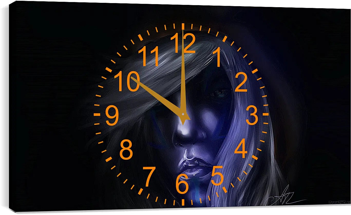 Часы картина - dota 2, drow ranger, art